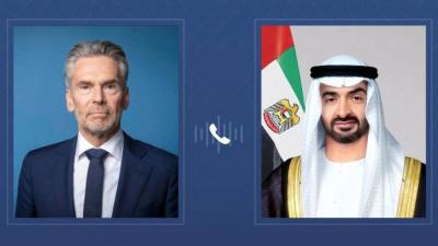 محمد بن زايد ورئيس وزراء هولندا: 