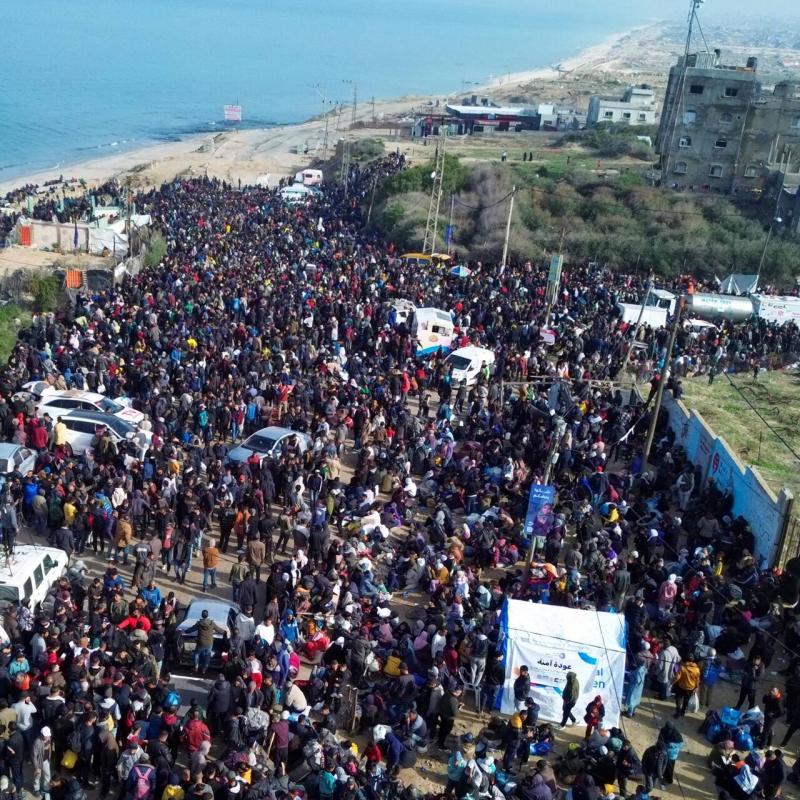 بدء عودة النازحين الفلسطينيين إلى شمال قطاع غزة