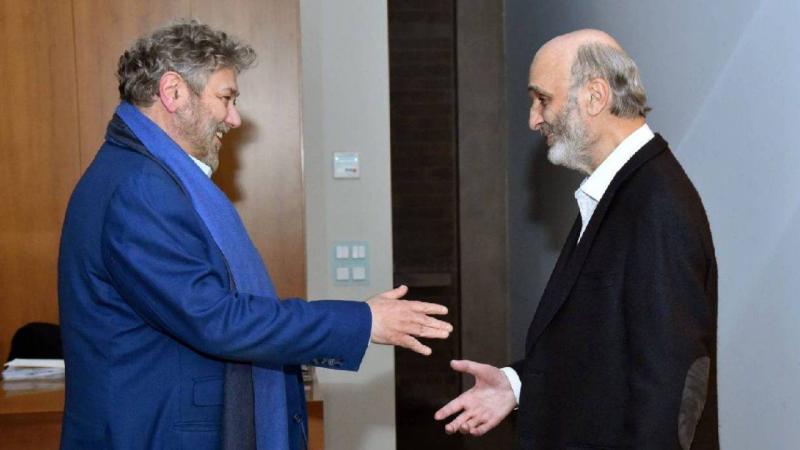 جعجع عرض مع افرام آخر التطورات السياسية