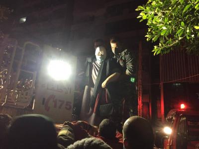 حريق كبير في منطقة طريق الجديدة شارع الجمعة العربية في بيروت