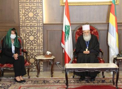 شيخ عقل الموحدين الدروز يستقبل السفيرة الفرنسية ويستنكر عودة اسلوب الاغتيالات