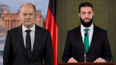 المستشار الألماني يؤكد للشرع دعم إعادة إعمار سوريا