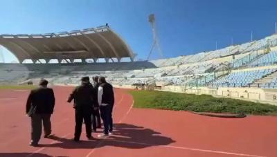 المدينة الرياضية تتحضر لمراسم تشييع نصرالله (فيديو)