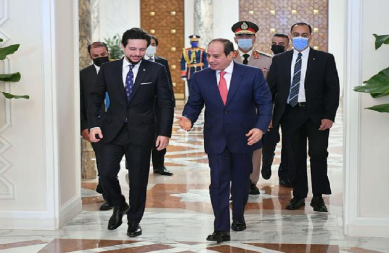 السيسي يلتقي ولي العهد الأردني في القاهرة