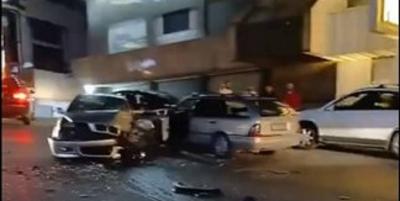 تسرب مازوت يتسبب بحوادث سير على طريق انطلياس (فيديو)