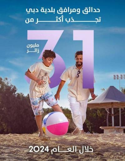 أكثر من 31 مليون زائر لمرافق بلدية دبي خلال 2024