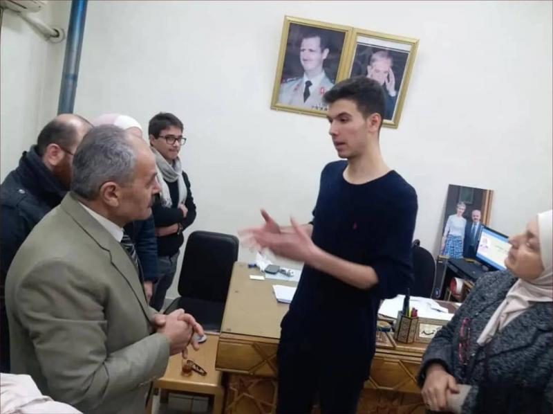 نجل الأسد يتبنى ما انتشر في العالم عن قصة 
