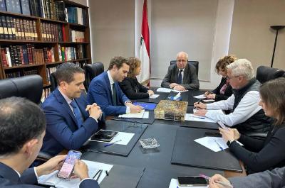 وزير العدل يستقبل مجموعة نواب من البرلمان الأوروبي