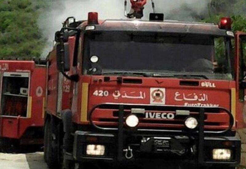 الدفاع المدني يسيطر على الحريق في طرابلس