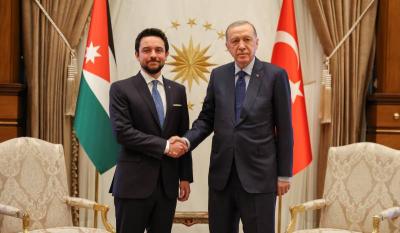 ولي العهد الأردني يبحث مع أردوغان التطورات الإقليمية