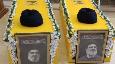 توافد المشاركين في تشييع صفي الدين الى دير قانون النهر