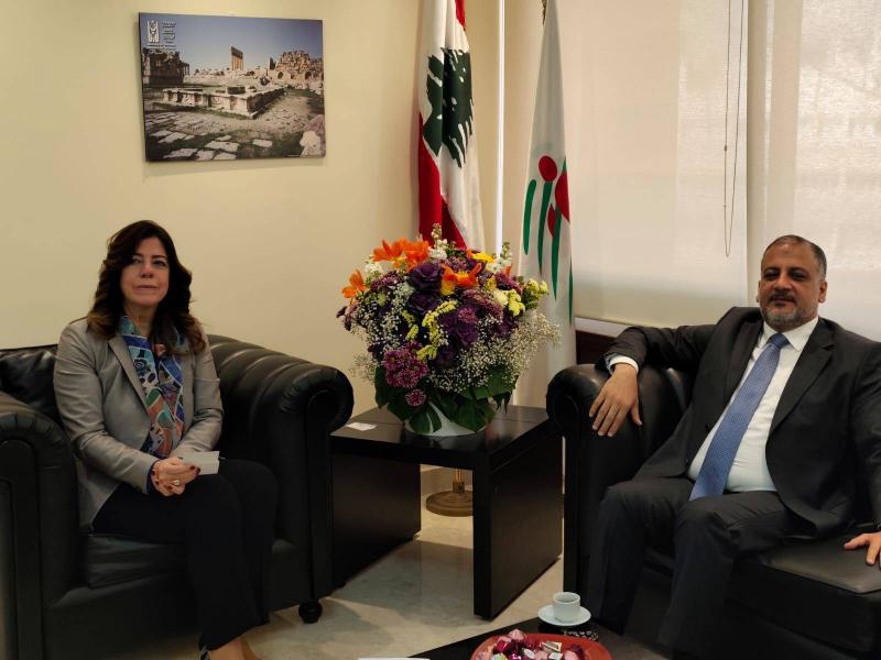 المُبرقع زار بيراقداريان وبحثا سبل إطلاق الصندوق المخصص لتأهيل المنشآت