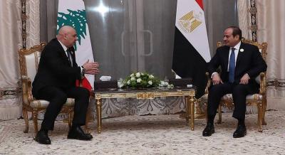 برقية شكر من الرئيس عون إلى السيسي قبل عودته الى بيروت