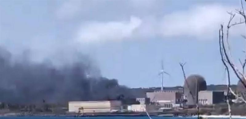 بالفيديو - اندلاع حريق في محطة للطاقة النووية جنوب تايوان