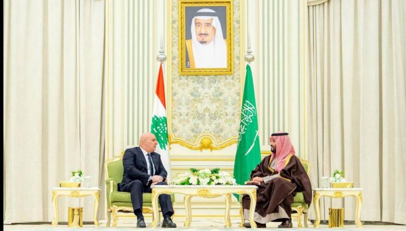 بالفيديو والصور .. بمراسم رسمية بن سلمان يستقبل عون