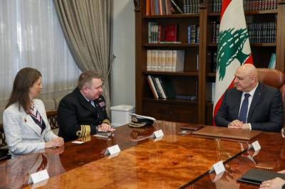 ألغرين للرئيس عون: مستمرون في دعم الجيش اللبناني