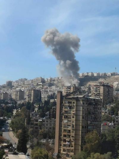 غارة اسرائيلية تستهدف شخصية فلسطينية في دمشق (فيديو)