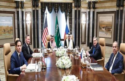 لافروف وروبيو يبحثان الخطوات اللاحقة بعد اجتماع السعودية
