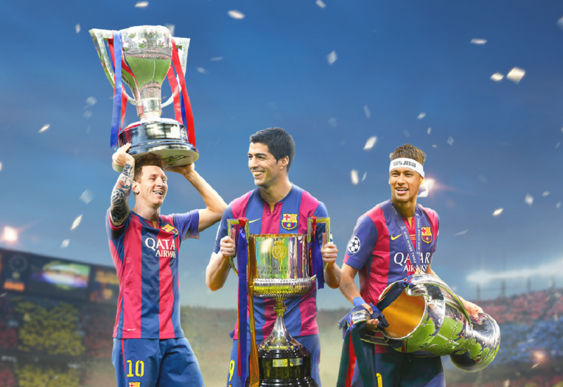 ثلاثي برشلونة يهدّد رقم 