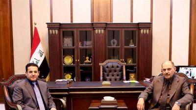 الأعرجي يبحث مع رئيس المحكمة الاتحادية تعزيز القضاء