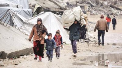 الأمم المتحدة: 142 ألف نازح في غزة خلال أسبوع