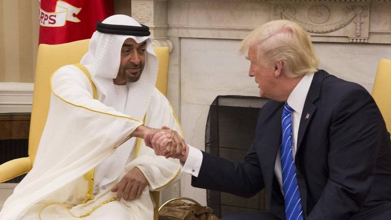 محمد بن زايد وترامب يبحثان تطورات المنطقة