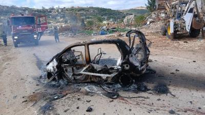 مسيرة إسرائيلية تستهدف سيارة في عيتا الشعب