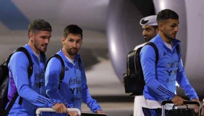 وصول ميسي والمنتخب الأرجنتيني إلى قطر