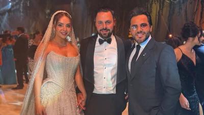 جورج وسّوف يحتفل بزفاف نجله حاتم... ويغنّي مع راغب علامة (فيديو)