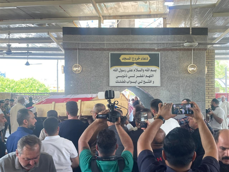 وسط أهازيج تطالب بالقصاص.. تشييع المهندس 