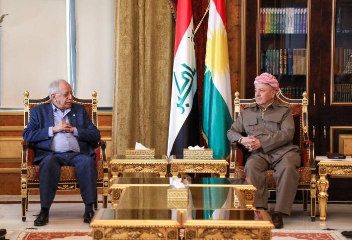 بارزاني يلتقي عدداً من الكتّاب العرب... وبحث في الثقافة والسياسة