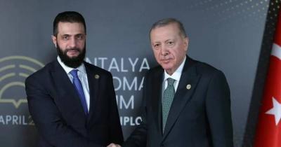 أردوغان خلال لقاء الشرع يتحدث عن 