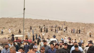 حادثة جامعة تكريت.. ذوي المغدور يدفنون فقيدهم