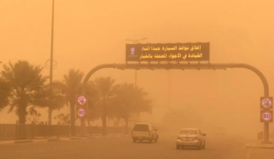 عواصف ترابية تعلق الدراسة شرق السعودية