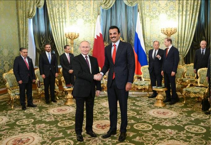 أمير قطر في موسكو.. لتعزيز العلاقات مع روسيا