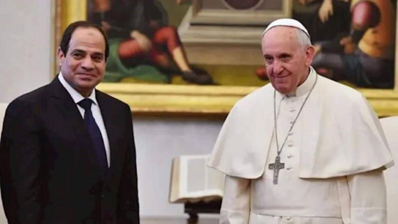 السيسي: البابا فرنسيس كان صوتا للسلام والمحبة والرحمة