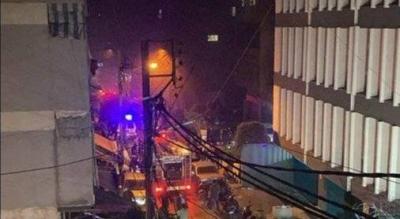 بالفيديو.. حريق كبير في برج أبي حيدر