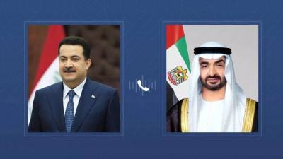 محمد بن زايد يبحث مع السوداني ملفات إقليمية ودولية