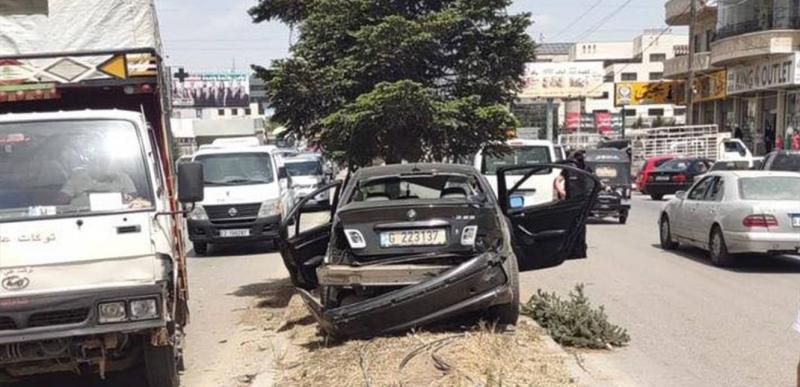 إصابات في حادث سير بين 3 سيارات على أوتوستراد زحلة – شتورا (صور)