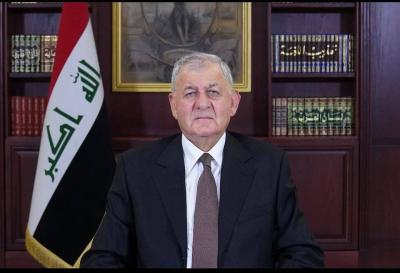الرئيس العراقي: قلقون من وضع الحدود مع سوريا