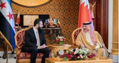 ملك البحرين يستقبل أحمد الشرع