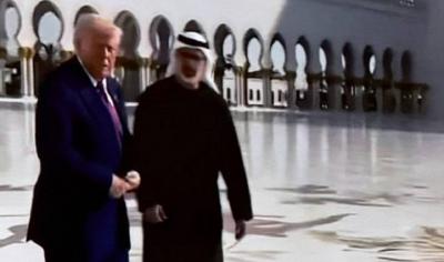 بالفيديو - ترامب وولي عهد أبوظبي يزوران مسجد الشيخ زايد