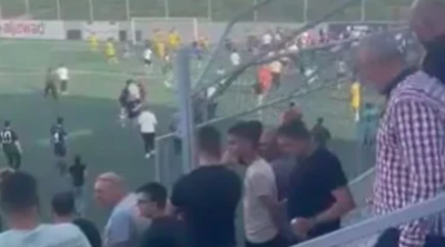 بالفيديو: لاعب البرج ضحية اعتداء دموي في ملعب العباسية!