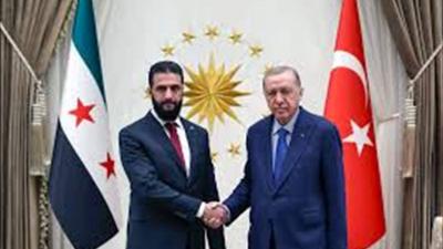 اردوغان يجري محادثات مع الشرع في إسطنبول