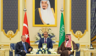 ولي العهد السعودي يتلقى تهنئة من أردوغان بالأضحى