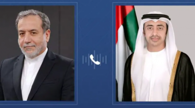 عبدالله بن زايد لـ عراقجي: الدبلوماسية والحوار جوهر حل الأزمات