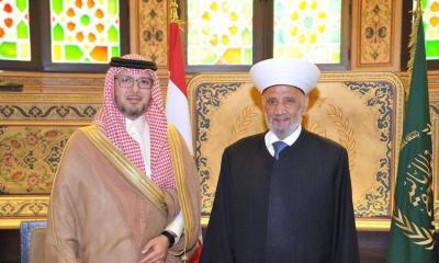 بخاري بحث التطورات السياسية مع دريان