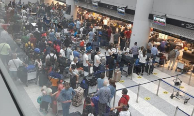 زحمة في مطار بيروت مع استئناف تدريجي لحركة الطيران (فيديو)