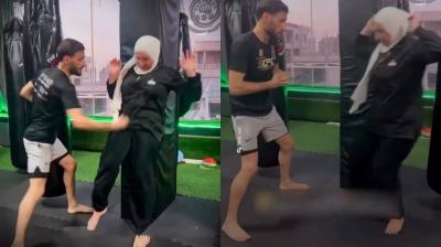 فيديو صادم.. مدرب يوجه لكمات قوية لفتيات في لبنان
