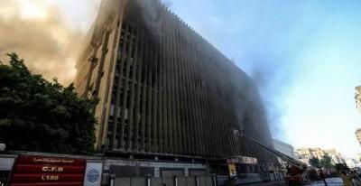 تفاصيل حريق سنترال رمسيس... سقوط قتلى والتبريد مستمر